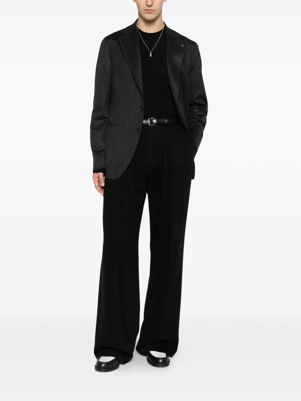 Tagliatore Blazer met enkele rij knopen Grijs