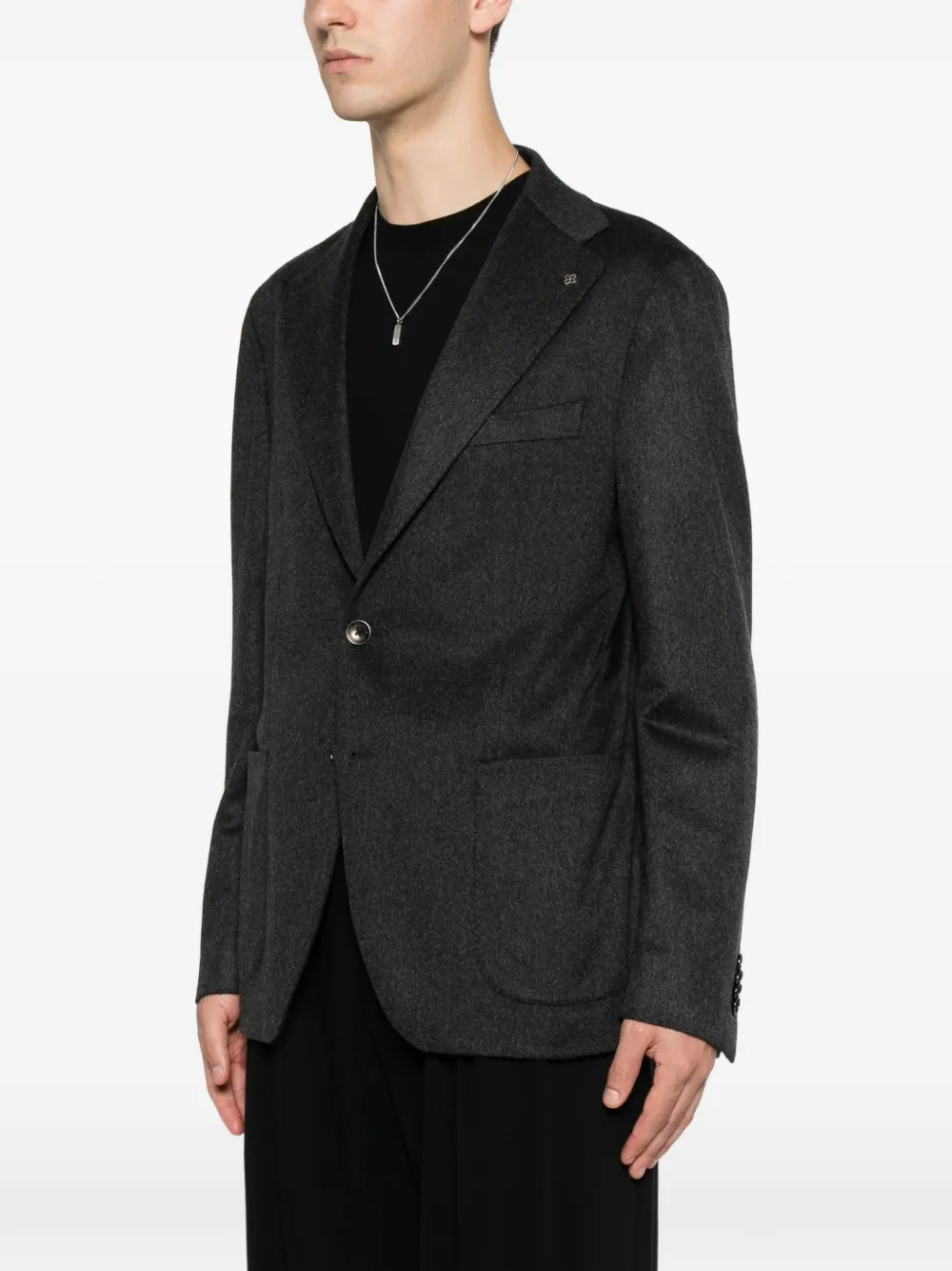 Tagliatore Blazer met enkele rij knopen Grijs