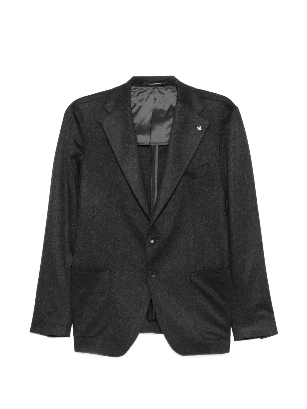 Tagliatore single-breasted notched-lapel blazer - Grau