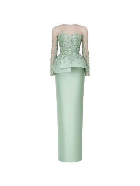 Rami Al Ali bead-embellished tubino maxi dress