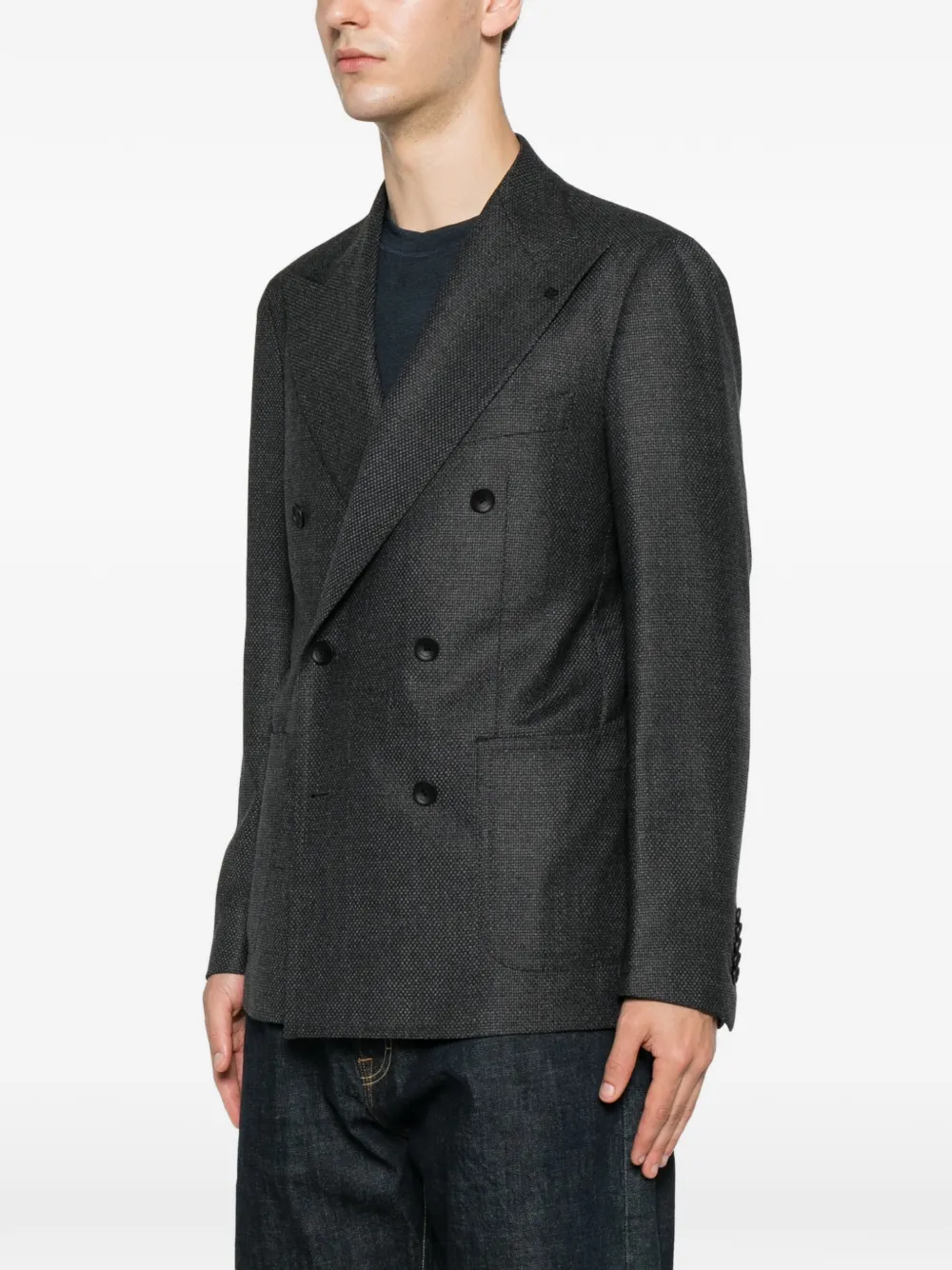 Tagliatore Blazer met dubbele rij knopen Grijs