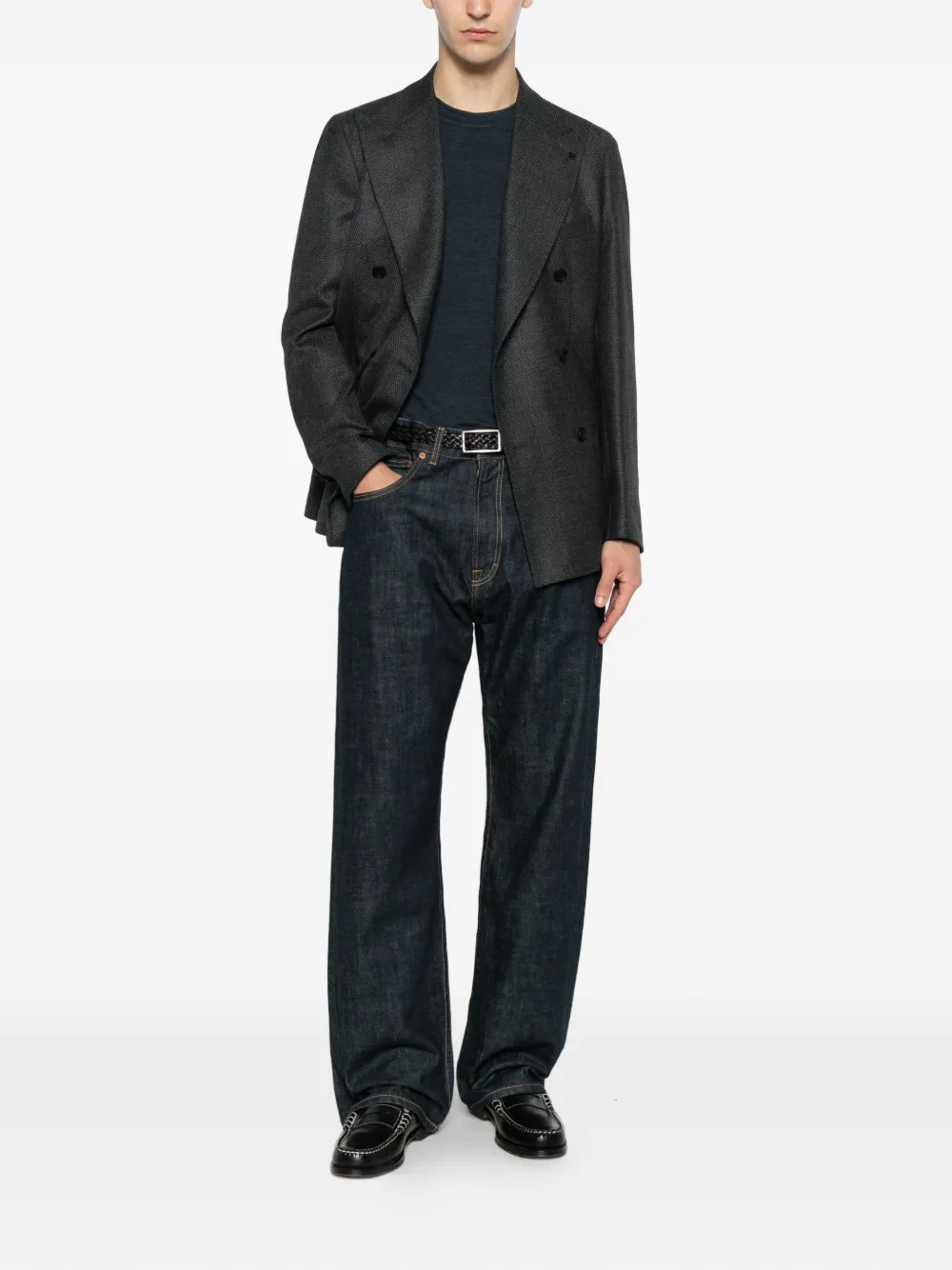 Tagliatore Blazer met dubbele rij knopen Grijs