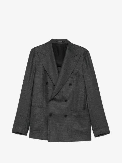 Tagliatore double-breasted peak-lapel blazer