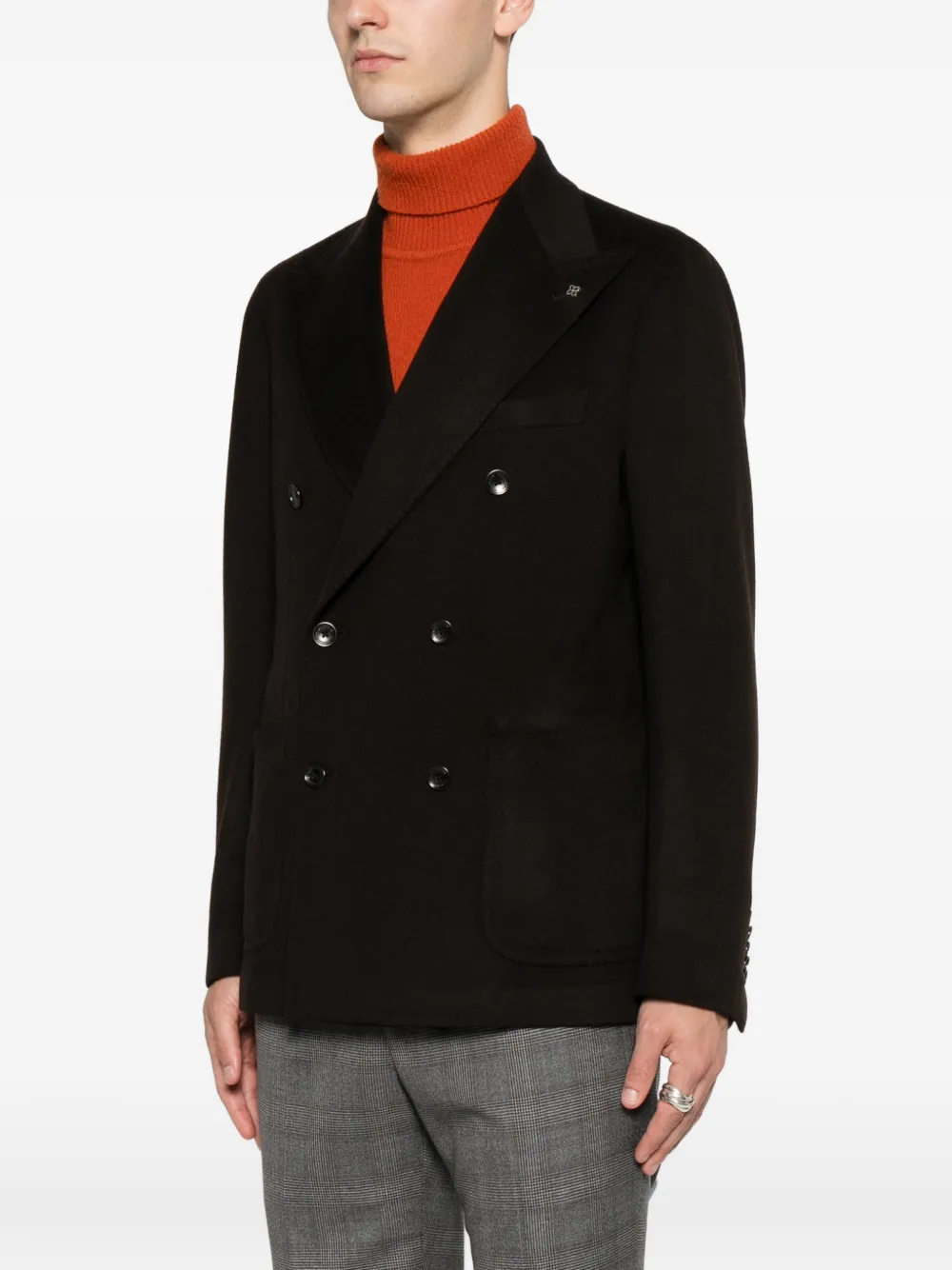 Tagliatore Blazer met dubbele rij knopen Bruin