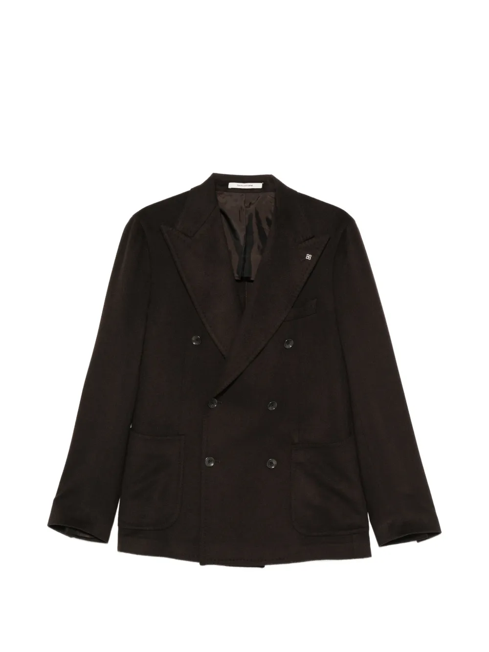 Tagliatore double-breasted peak-lapel blazer - Brown