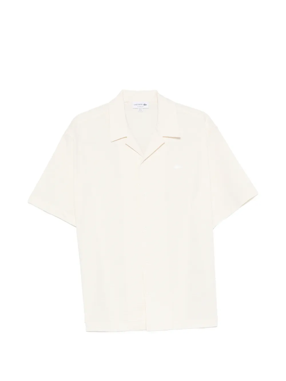 Lacoste seersucker striped shirt - Toni neutri