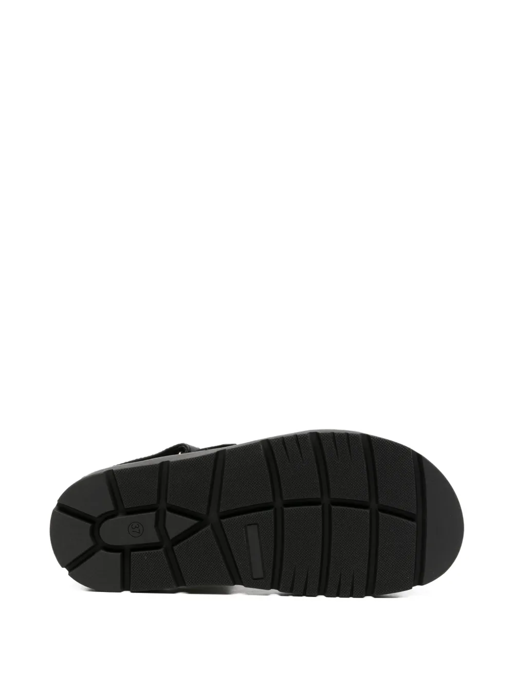 Tommy Hilfiger Junior touch-strap logo-plaque sandals Zwart