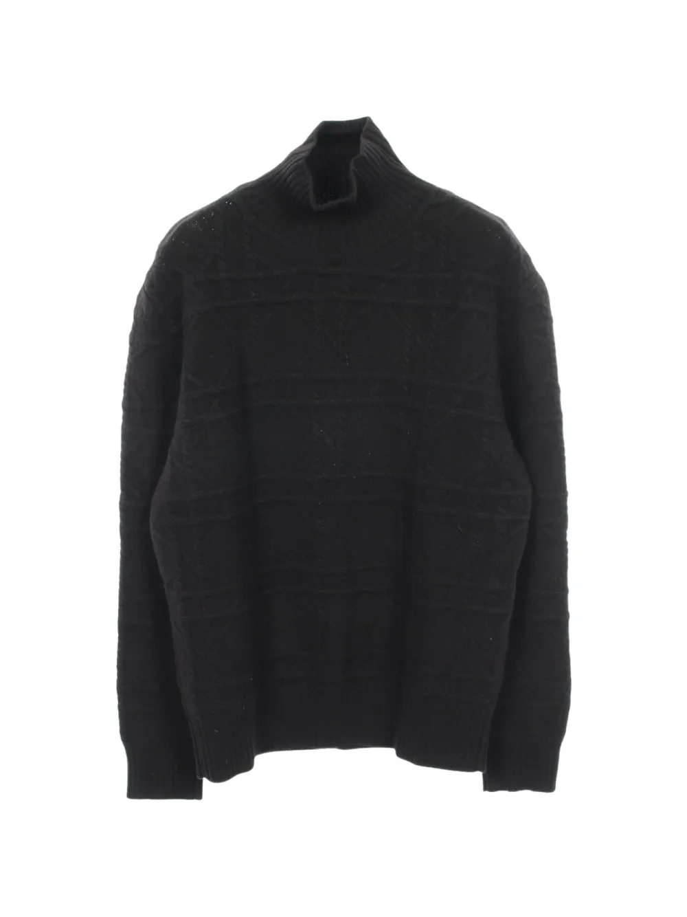 Christian Dior Pre-Owned Cannage high-neck sweater - Nero