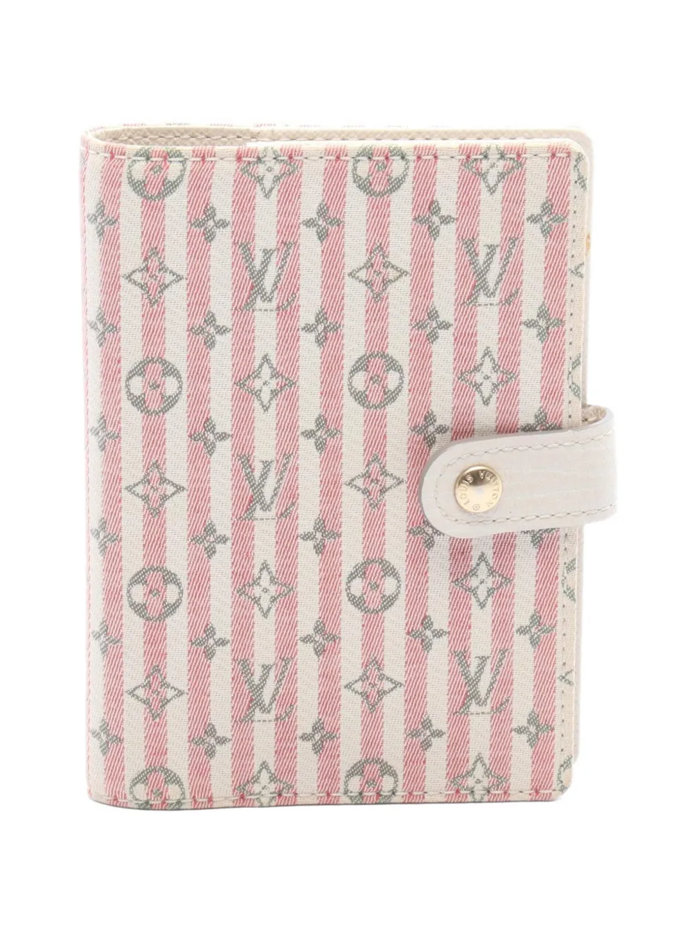 Louis Vuitton Pre-Owned 2002 PM Mini Lin Croisette Agenda notebook cover - Nude