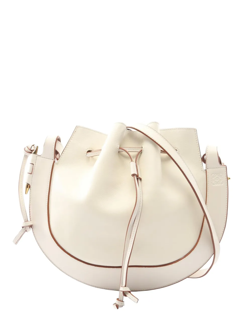 Loewe Pre-Owned 2010s Horseshoe leather bucket bag - Toni neutri