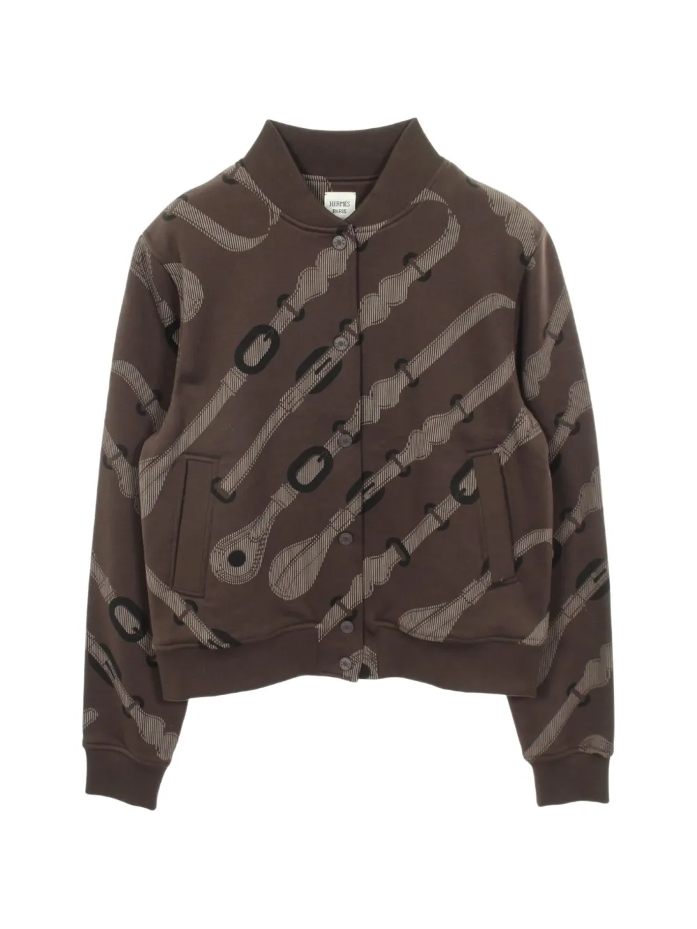 Hermès Pre-Owned 2020s Coaching Remix bomber jacket - Marrone
