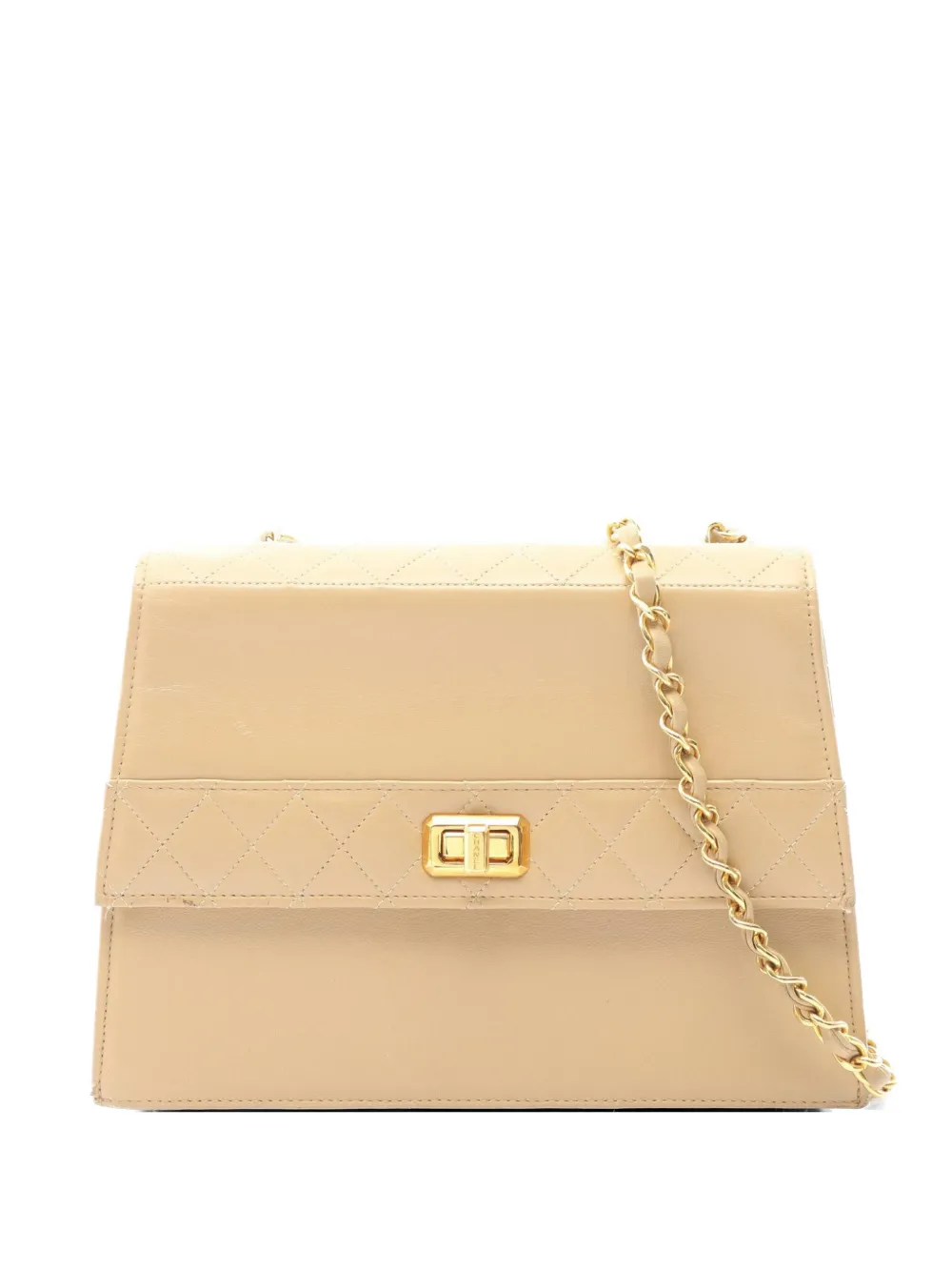 CHANEL Pre-Owned 1980s matelasse chain shoulder bag - Toni neutri