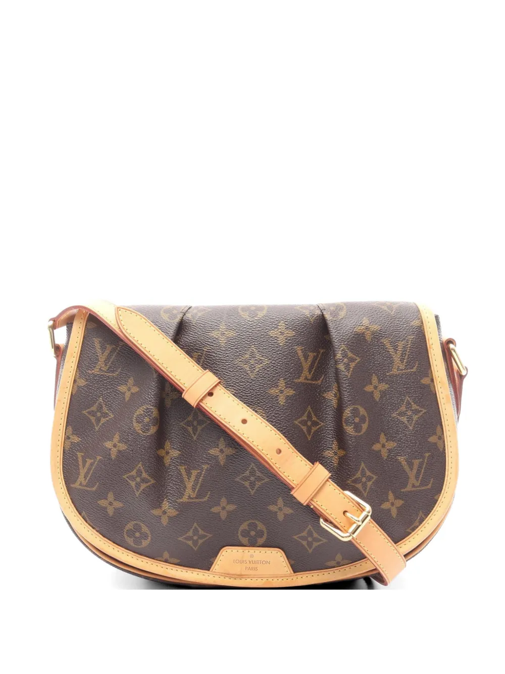 Louis Vuitton Pre-Owned 2012 PM Menilmontant monogram-pattern shoulder bag - Marrone