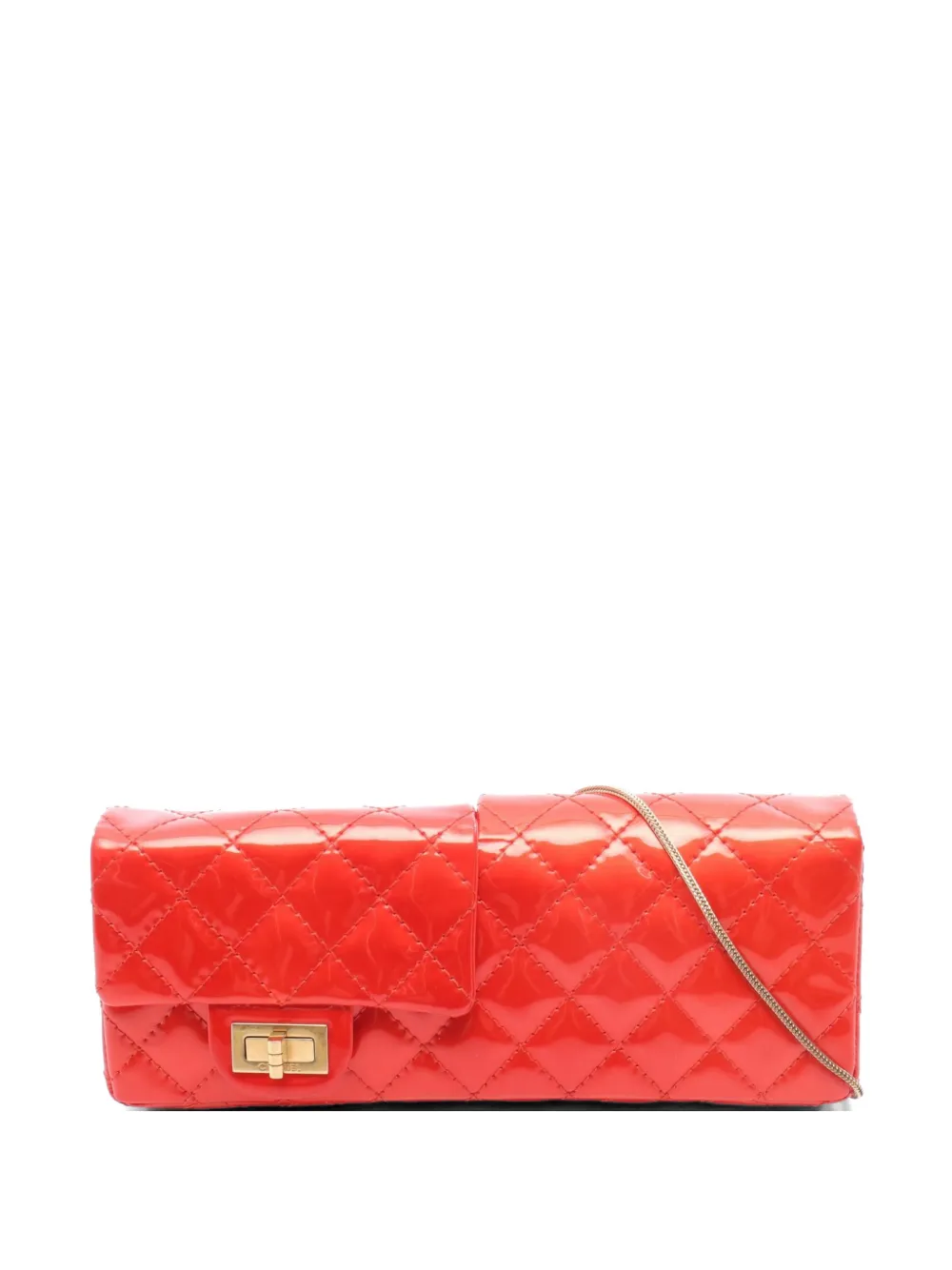 CHANEL Pre-Owned 2008-2009 2.55 matelassé clutch bag - Red