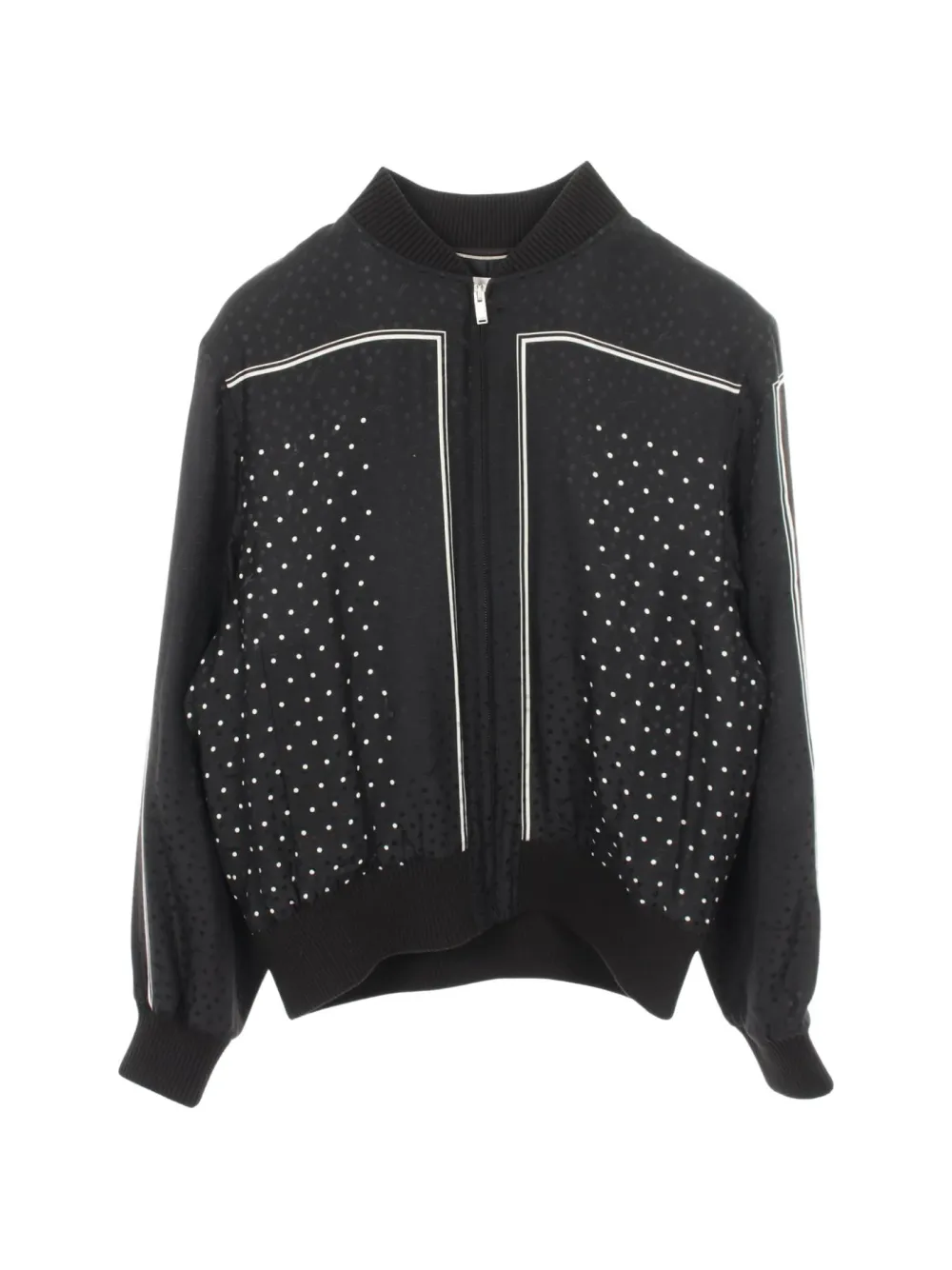 Saint Laurent Pre-Owned 2010s polka-dot bomber jacket - Nero