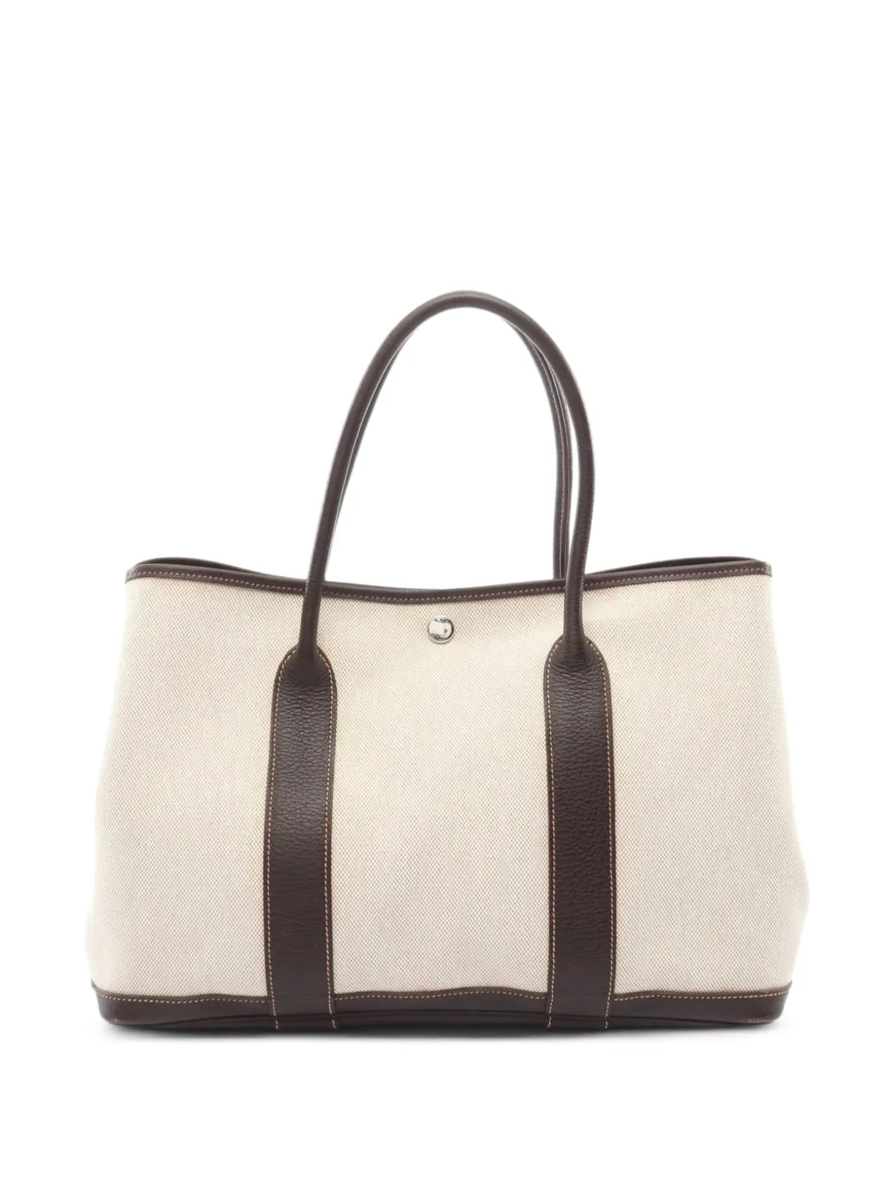 Hermès Pre-Owned 2007 PM Garden Party Ebene-leather tote bag - Toni neutri
