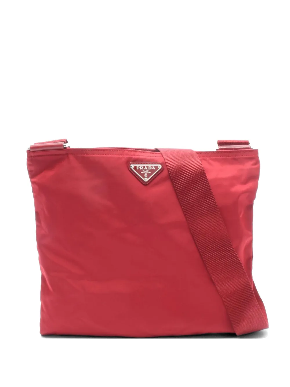 Prada Pre-Owned 2000s triangle-logo crossbody bag - Rot