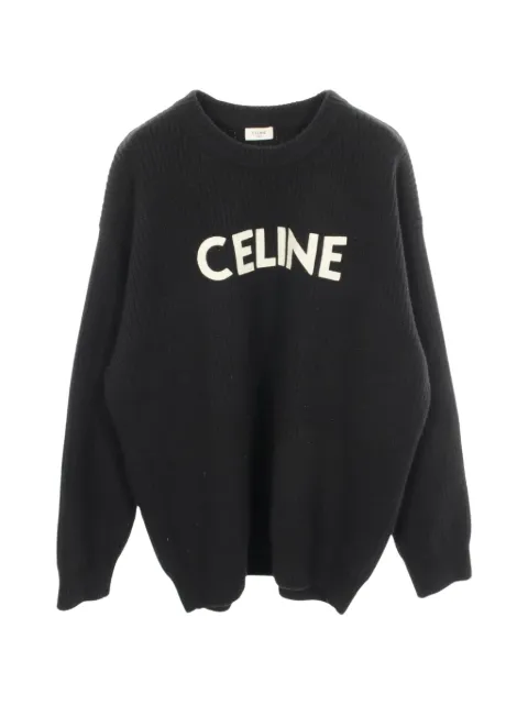 Celine Pre-Owned 2000s logo rib-knit sweater