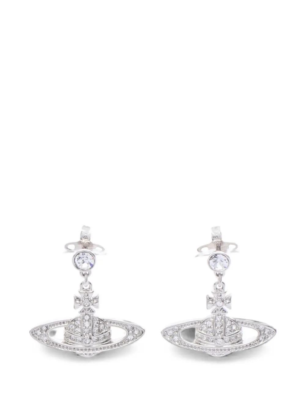 Vivienne Westwood Pre-Owned Mini Bas Relief drop earrings - Argento