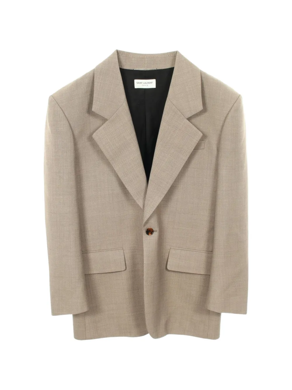 Saint Laurent Pre-Owned 2010s buttoned long-sleeve blazer - Toni neutri