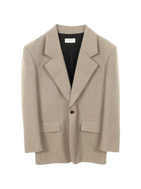 Saint Laurent Pre-Owned 2010s buttoned long-sleeve blazer