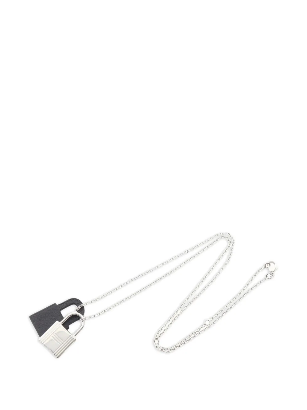 Hermès Pre-Owned 2021 O'Kelly padlock necklace - Argento