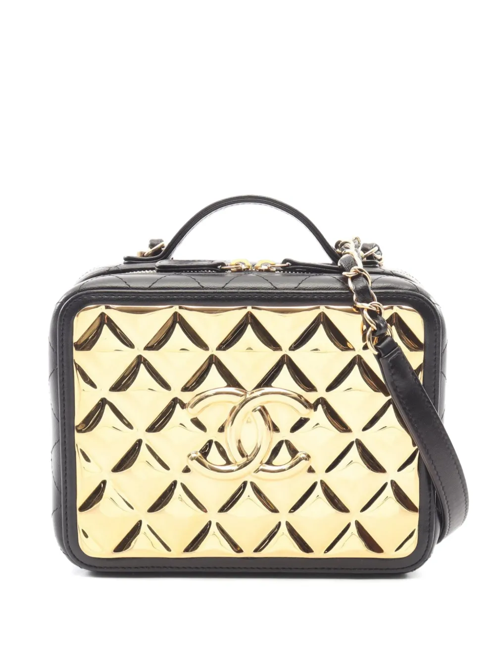 CHANEL Pre-Owned 2021s Matelassé vanity bag - Black