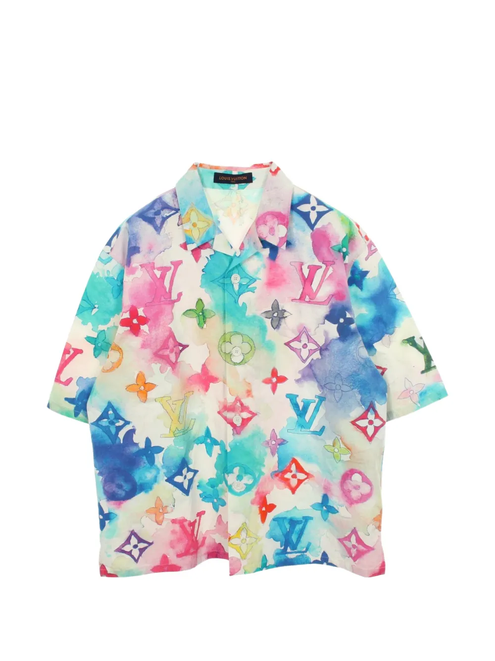 Louis Vuitton Pre-Owned Monogram watercolor shirt - Bianco