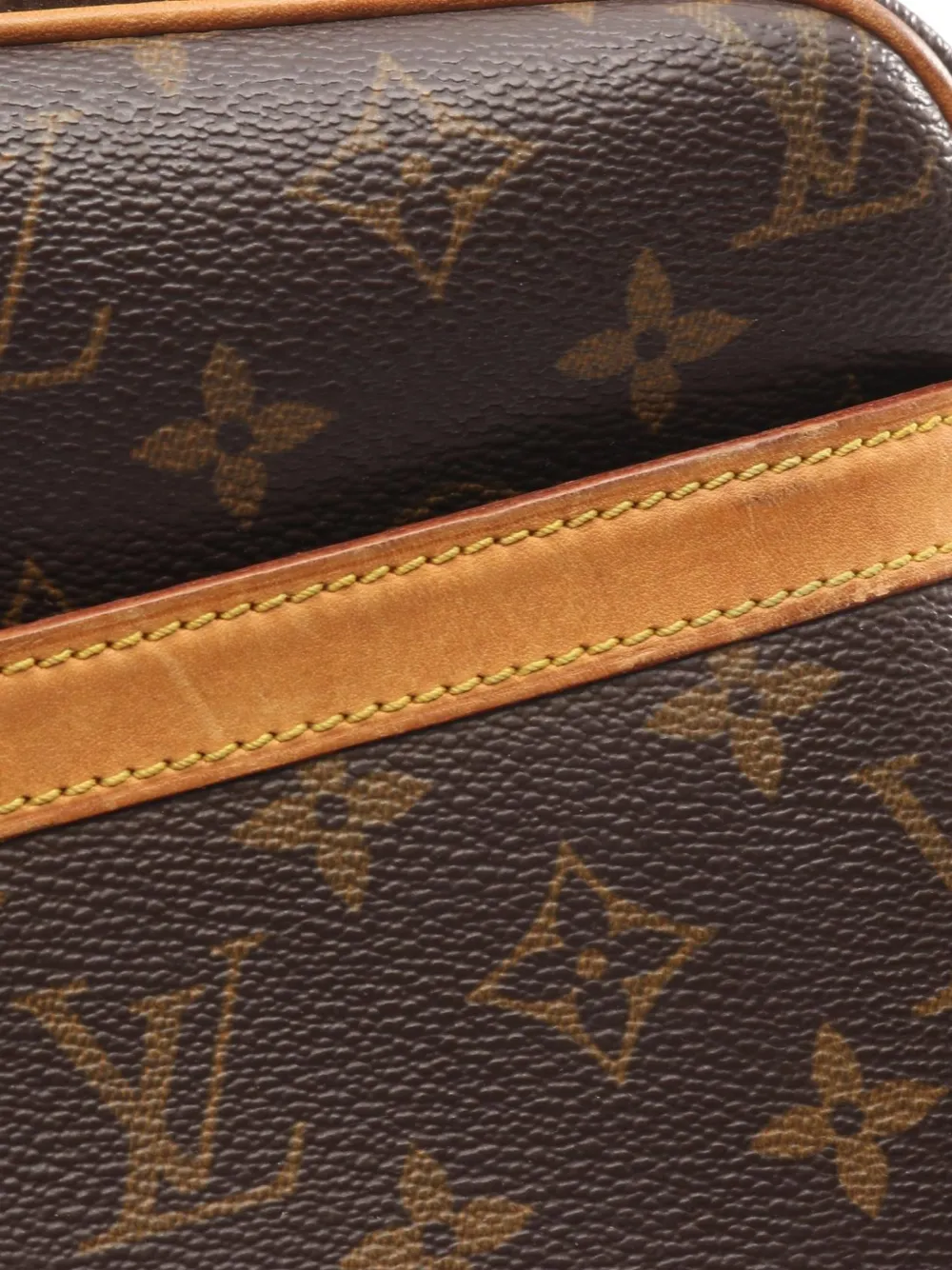 Louis Vuitton Pre-Owned 2003 PM Reporter schoudertas met monogram Bruin