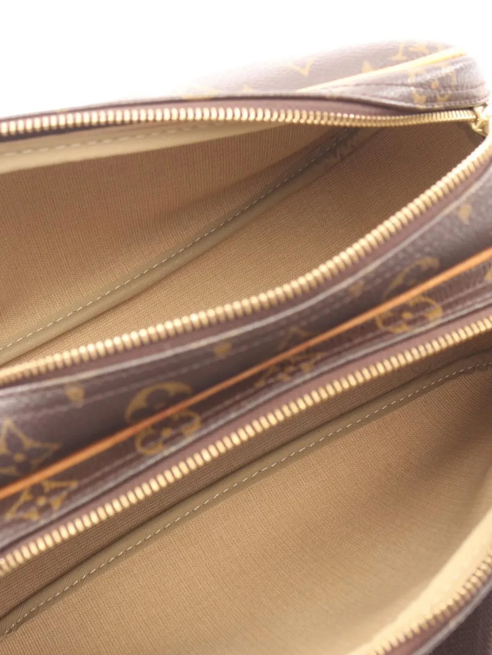 Louis Vuitton Pre-Owned 2003 PM Reporter schoudertas met monogram Bruin