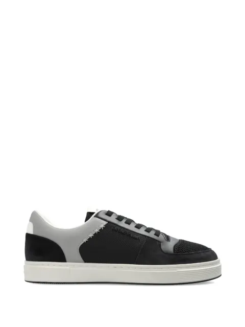 Emporio Armani mesh-panelled cross-stitch sneakers