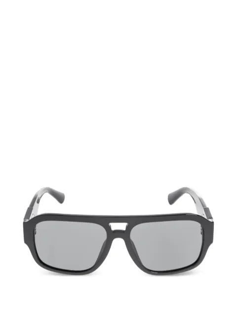 Dolce & Gabbana Eyewear DNA logo-plaque pilot-frame sunglasses