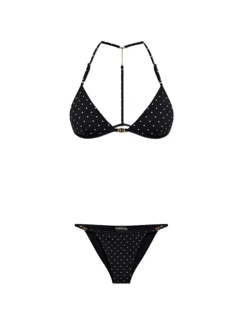 TOM FORD polka-dot-print bikini