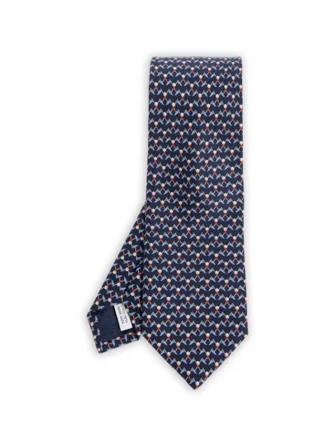 Ferragamo golf-print silk tie