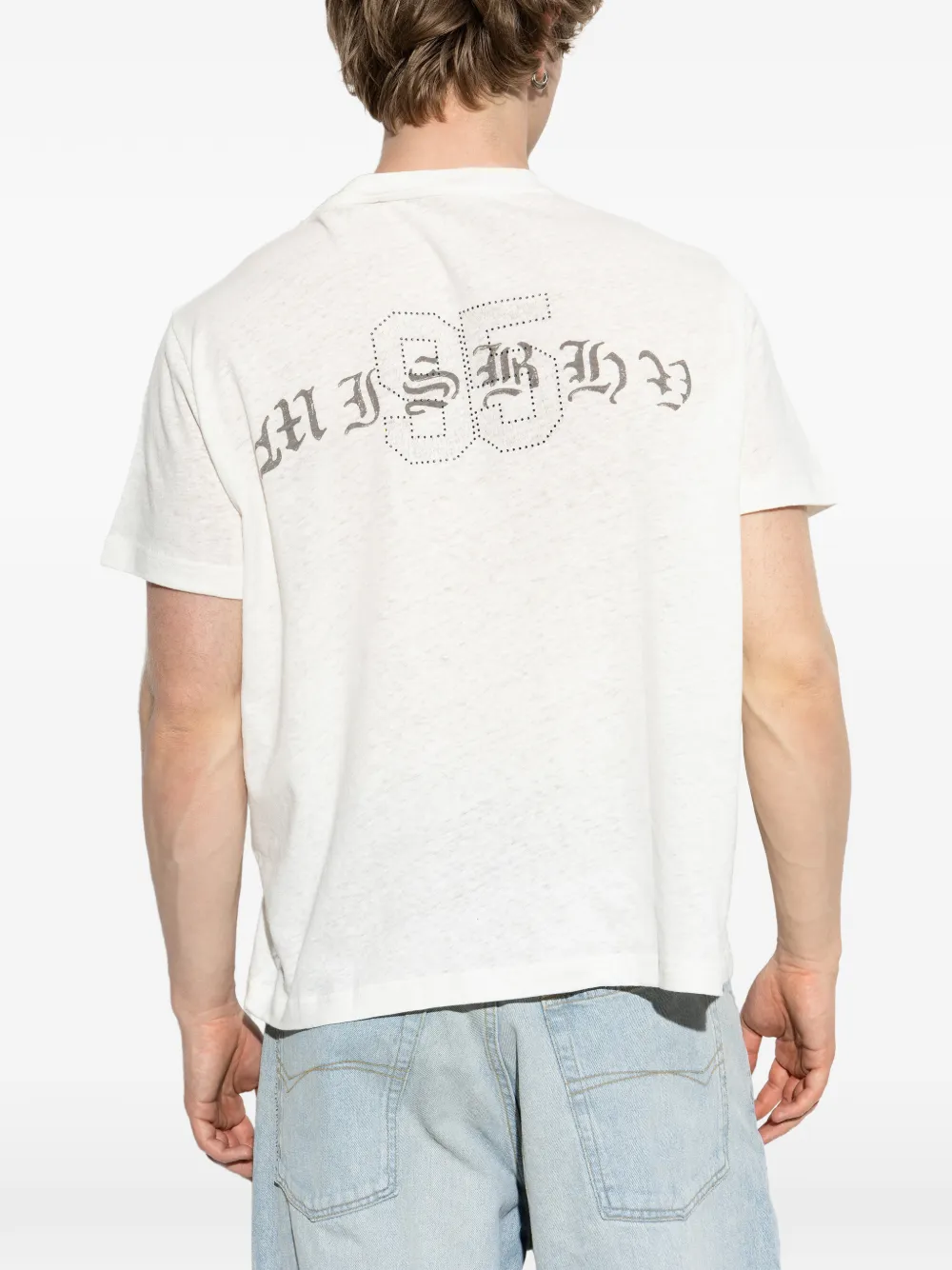 MISBHV T-shirt met logoprint Beige
