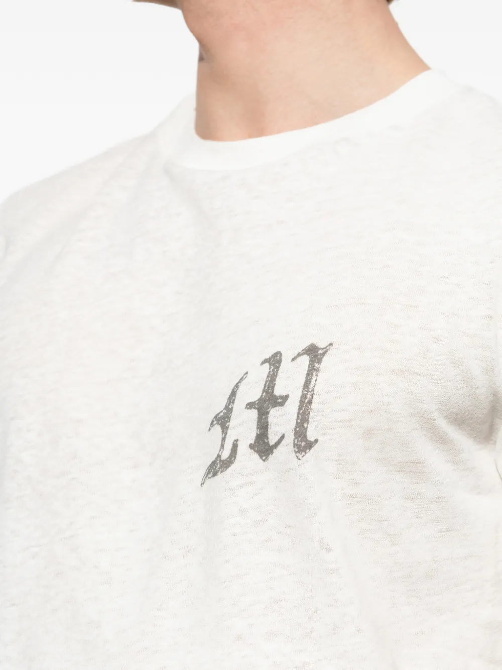 MISBHV T-shirt met logoprint Beige