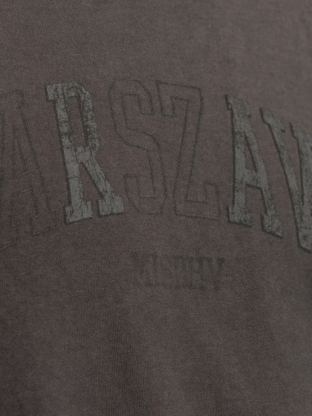MISBHV Gerafeld T-shirt met logoprint Grijs