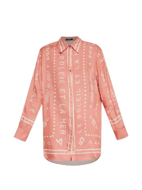Balmain graphic-print shirt