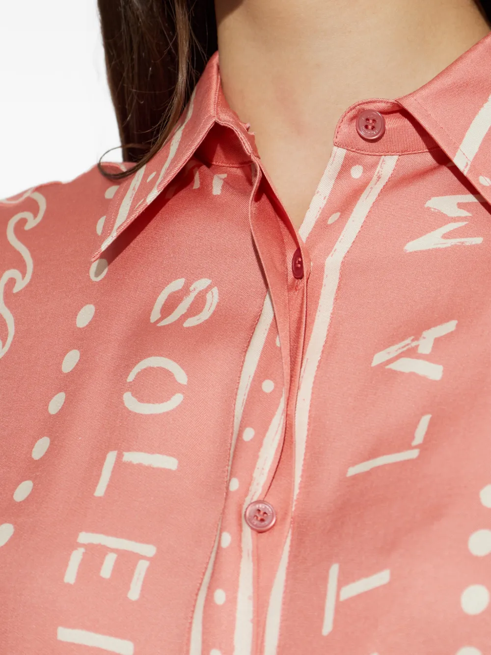Balmain Overhemd met grafische print Roze