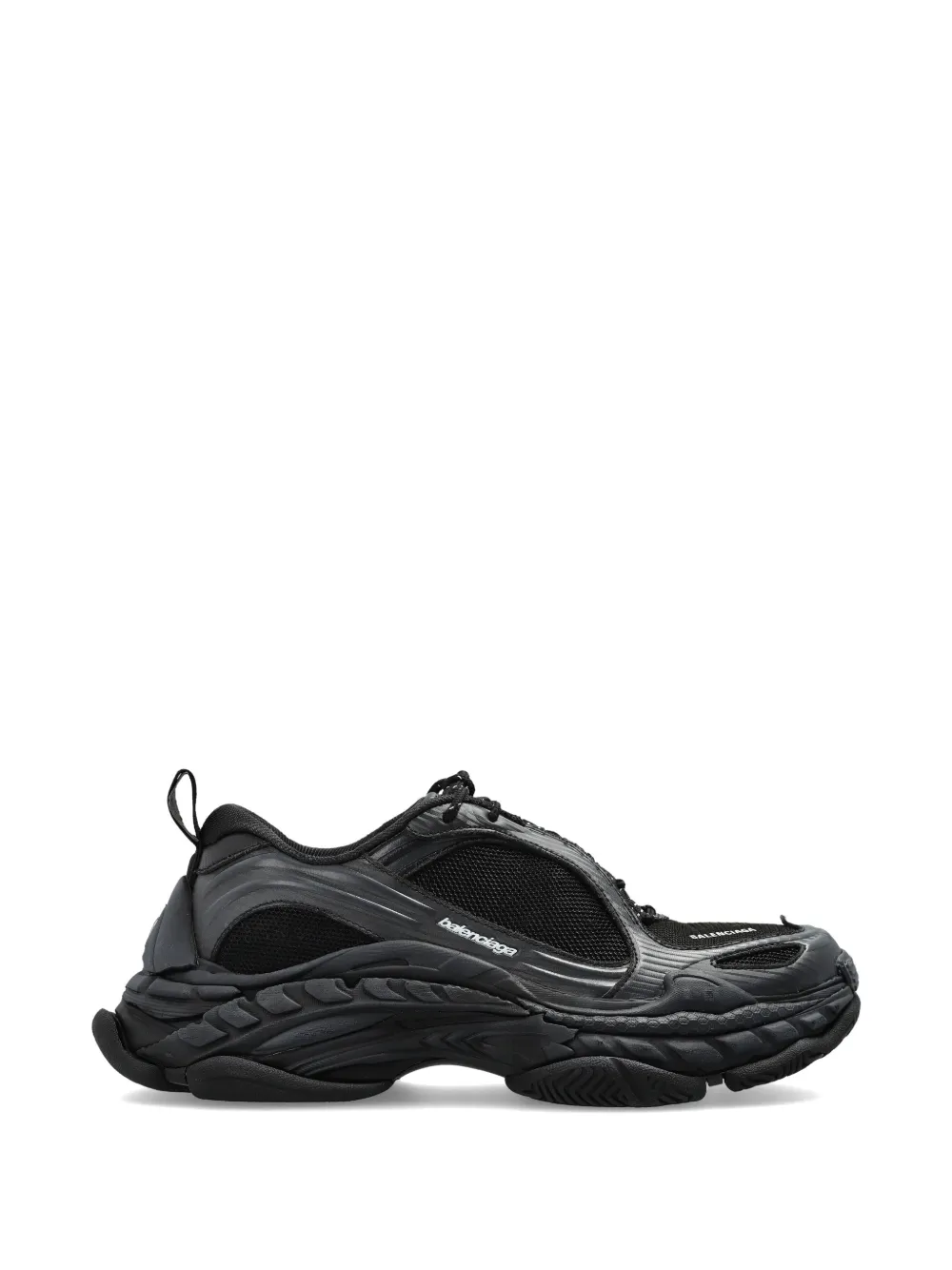 Balenciaga Sneakers met chunky zool en mesh vlakken Zwart