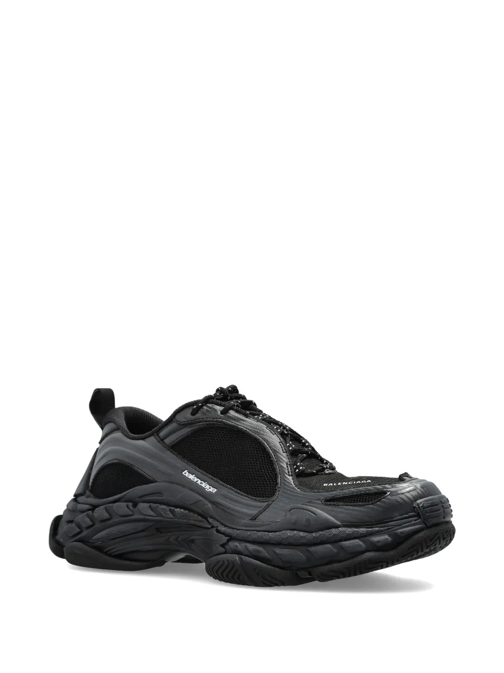 Balenciaga Sneakers met chunky zool en mesh vlakken Zwart
