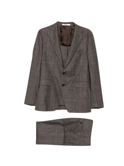 Tagliatore check-pattern wool suit