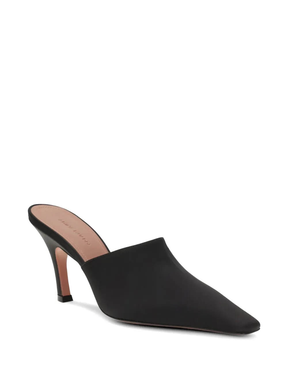 Amina Muaddi Jamie pointed-toe mules Zwart