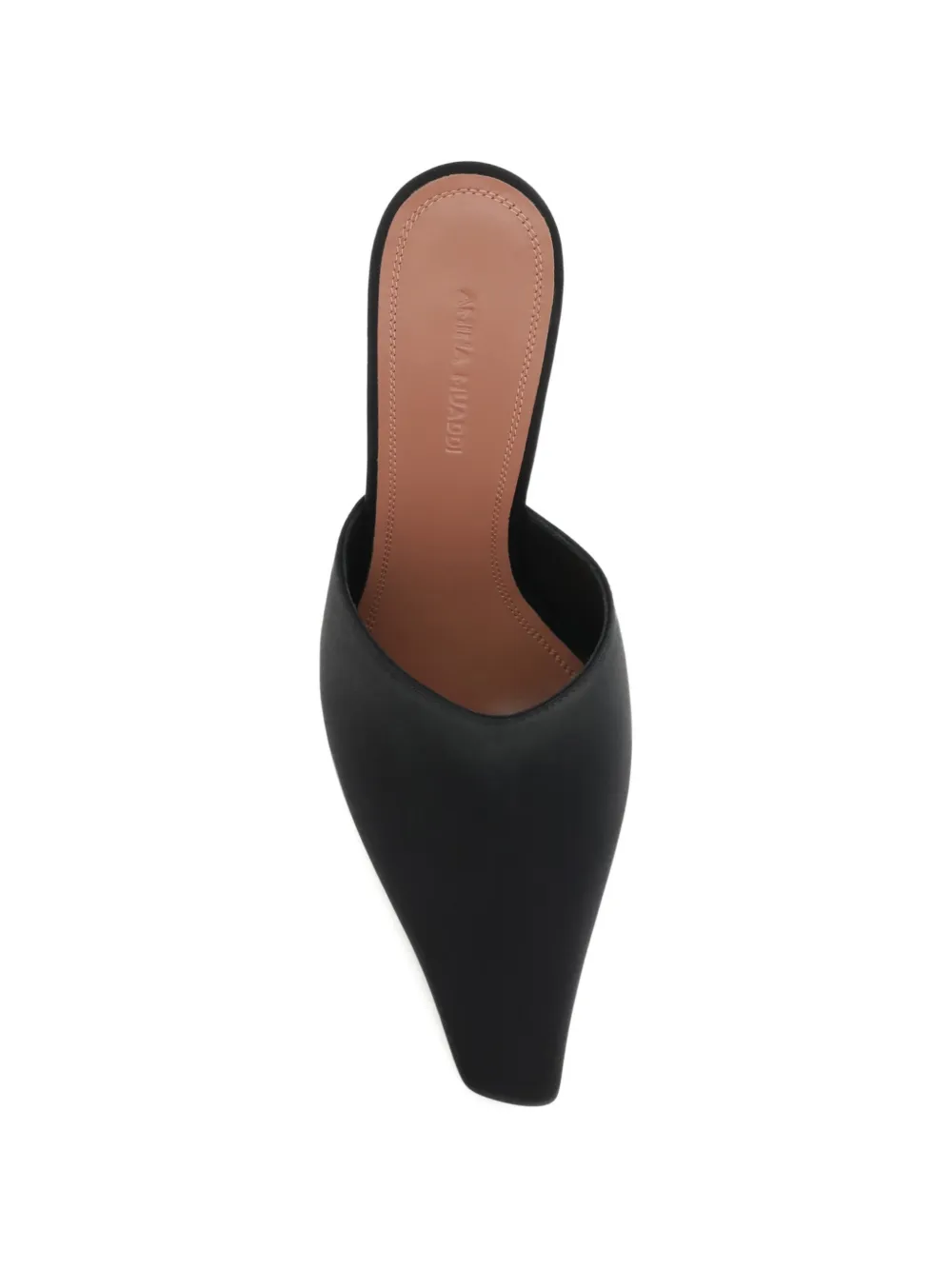 Amina Muaddi Jamie pointed-toe mules Zwart
