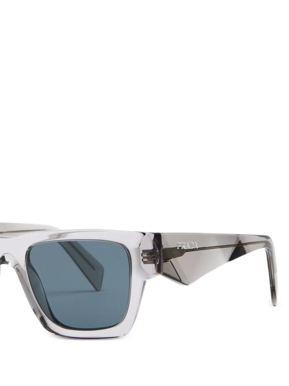 Prada Eyewear Zonnebril met rechthoekig montuur Grijs