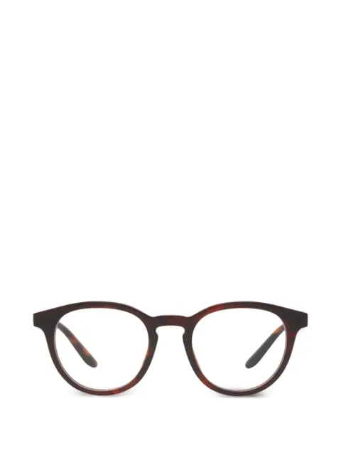 Giorgio Armani tortoiseshell-effect round-frame glasses