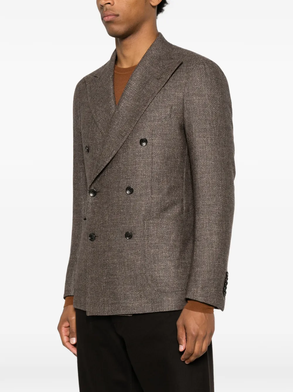 Tagliatore Geruite blazer Bruin