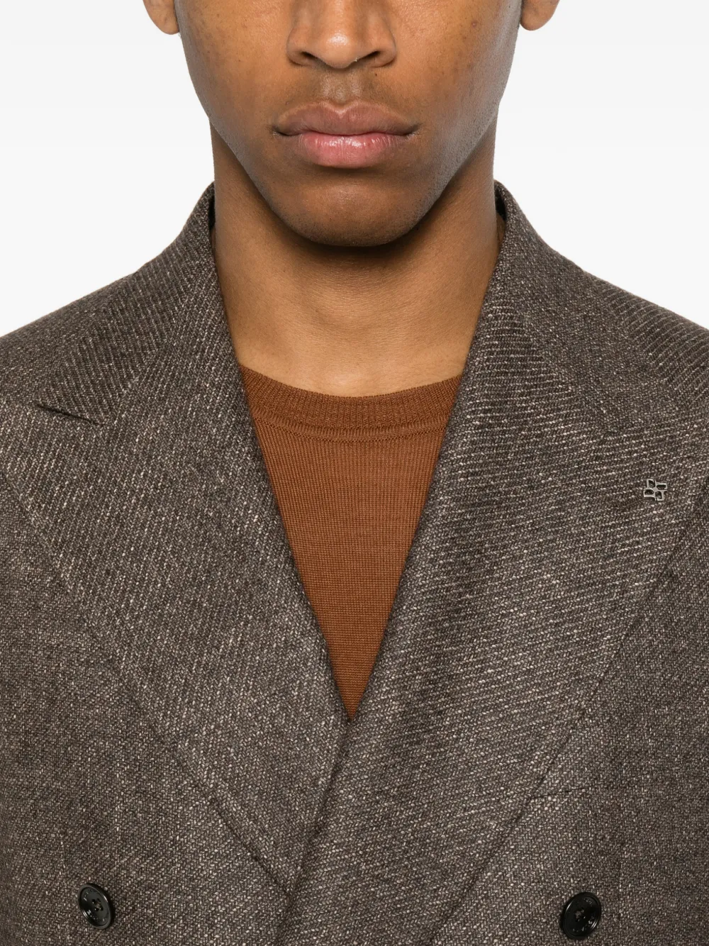 Tagliatore Geruite blazer Bruin