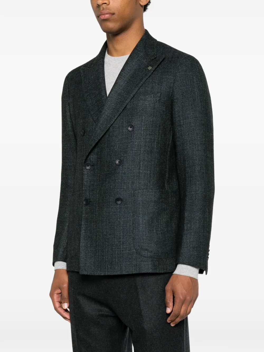 Tagliatore Blazer met dubbele rij knopen Blauw