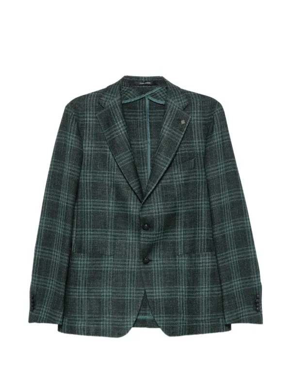 Tagliatore チェック ノッチドラペル ジャケット | グリーン | FARFETCH JP